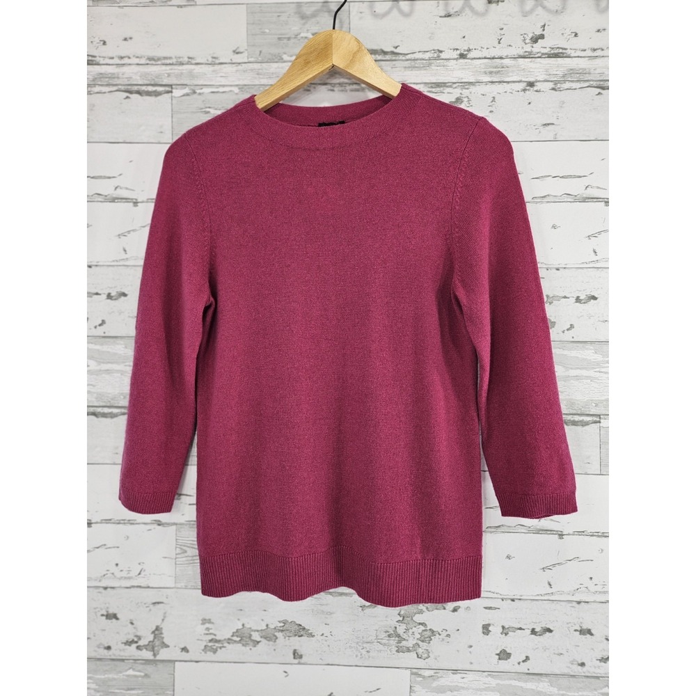 Talbots Pure Cashmere Red Cherry Sweater Womens Medium